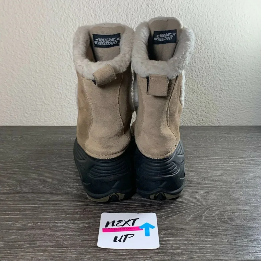 Unisex Little Kids sz 3-Columbia Zip Up Waterproof Insulated Winter Snow Boots